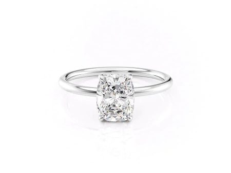 The Low Profile Kamellie Set With A 1.5 Carat Elongated Cushion Lab Diamond Discount