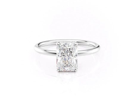 The Low Profile Kamellie Set With A 2.5 Carat Radiant Lab Diamond Cheap