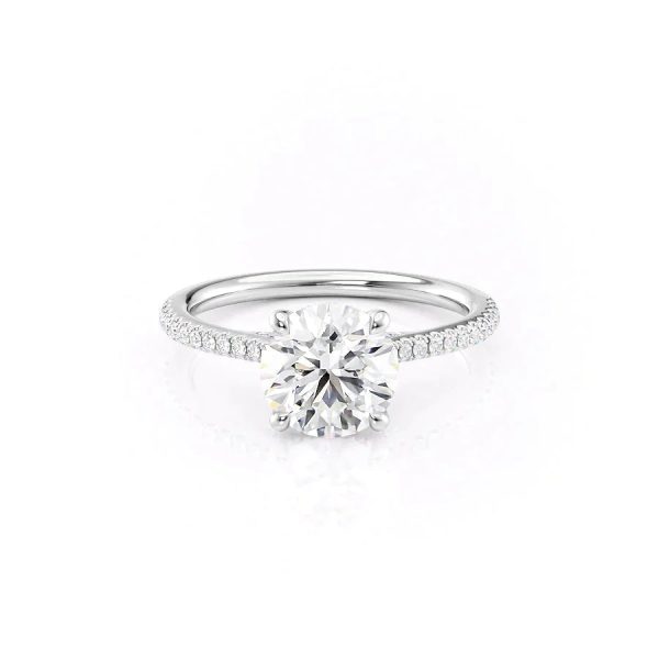 The Pave Claire Set With A 2.5 Carat Round Lab Diamond Discount