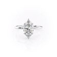 The Low Profile Kamellie Set With A 2.5 Carat Marquise Lab Diamond Hot on Sale