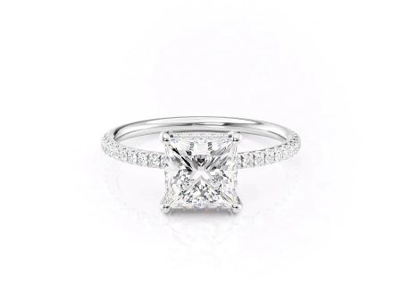 The Low Profile Kamellie Set With A 1 Carat Princess Lab Diamond Online Sale