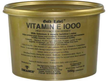 Gold Label Vitamin E 1000 Online