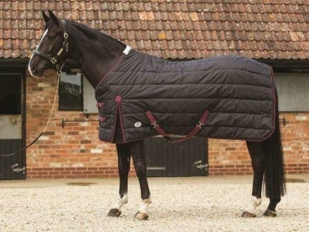 JHL Essential Heavy Weight Stable Rug - Black Burgundy on Sale