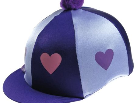 Capz Motif Cap Cover Lycra Heartz & Pom Pom on Sale