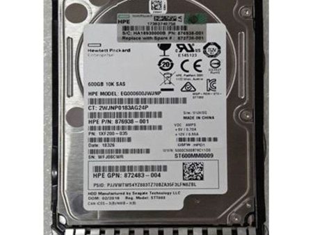 New HP Server 600GB 12G SAS 10K ENT 2.5  SFF SC DS HDD Hard Drive 872477-B21 872736-001 Supply