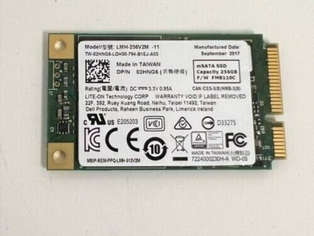 New Dell 256GB SSD Solid State Drive mSATA 2HNG6 LITE-ON LMH-256V2M 6Gb s 35DNT For Sale