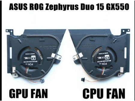 New Asus ROG Zephyrus Duo 15 GX550 GX550LXS GX550LWS GX550Q CPU & GPU Cooling Fan Kit For Sale