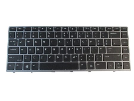 HP ProBook 430 G5 440 G5 445 G5 Keyboard w  Silver Frame (Non-Backlit) Fashion