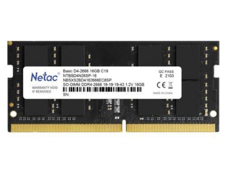 New Netac 16GB DDR4 Ram 2666MHz Laptop Memory Ram  PC4-2666 1.2V CL19 260-Pin SO-DIMM Online now